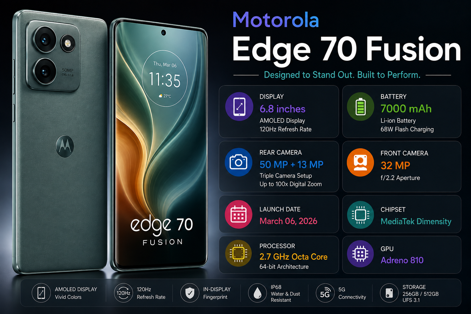 Motorola Edge 70 Fusion Review (2026): Full Specifications